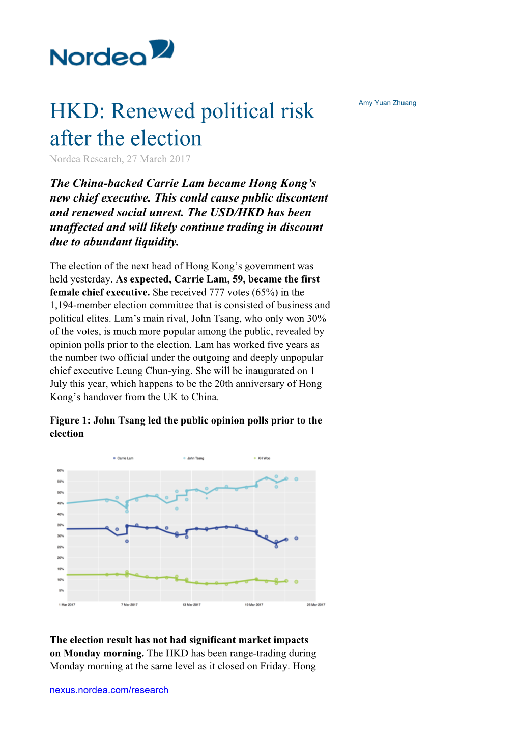 HKD: Renewed Political Risk After the Election