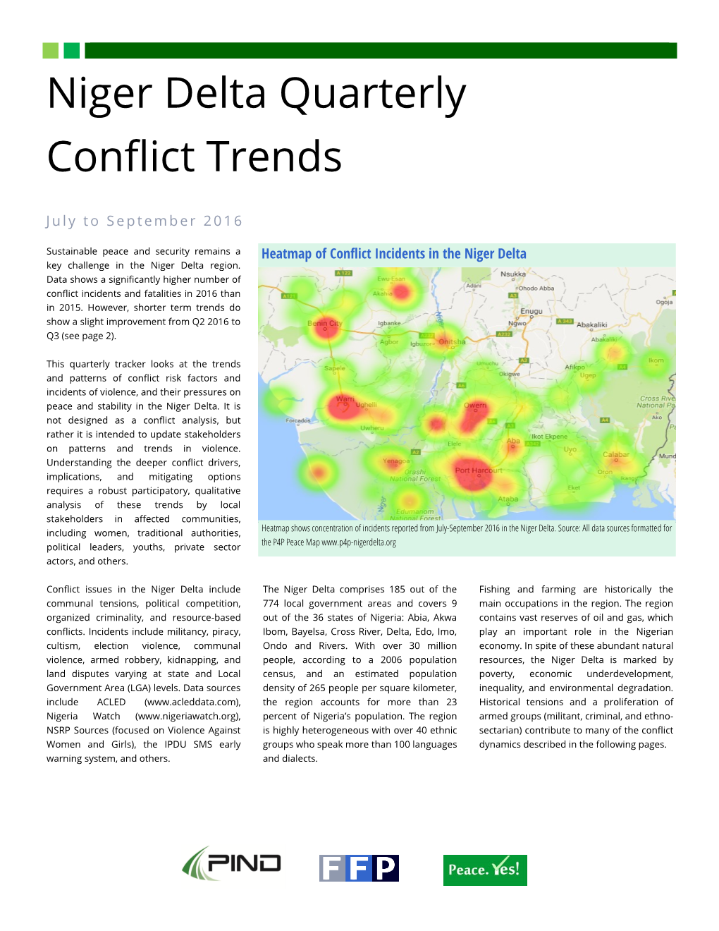 Niger Delta Quarterly Conflict Trends