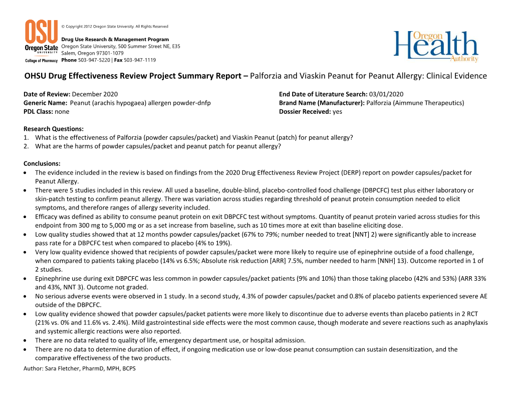 New Drug Evaluation Monograph Template