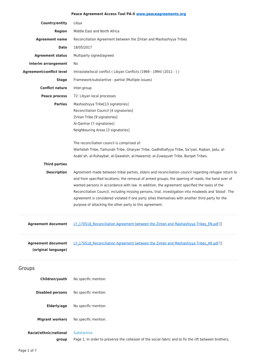 Export Agreement Coding (PDF)