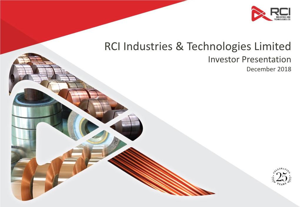 RCI Industries & Technologies Limited
