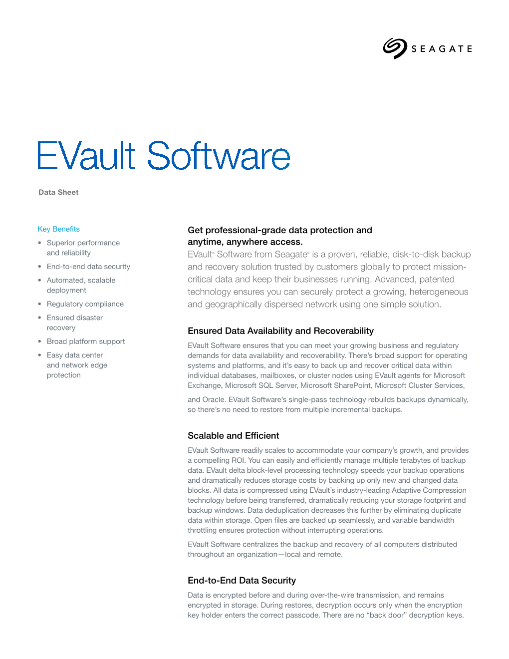 Evault Software