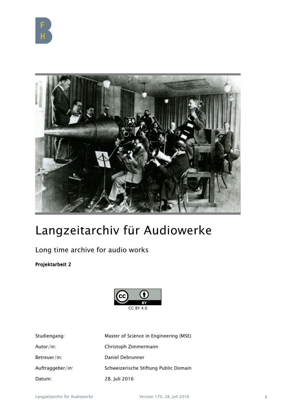 Langzeitarchiv Für Audiowerke