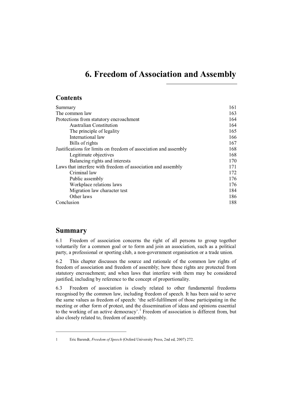 6. Freedom of Association and Assembly