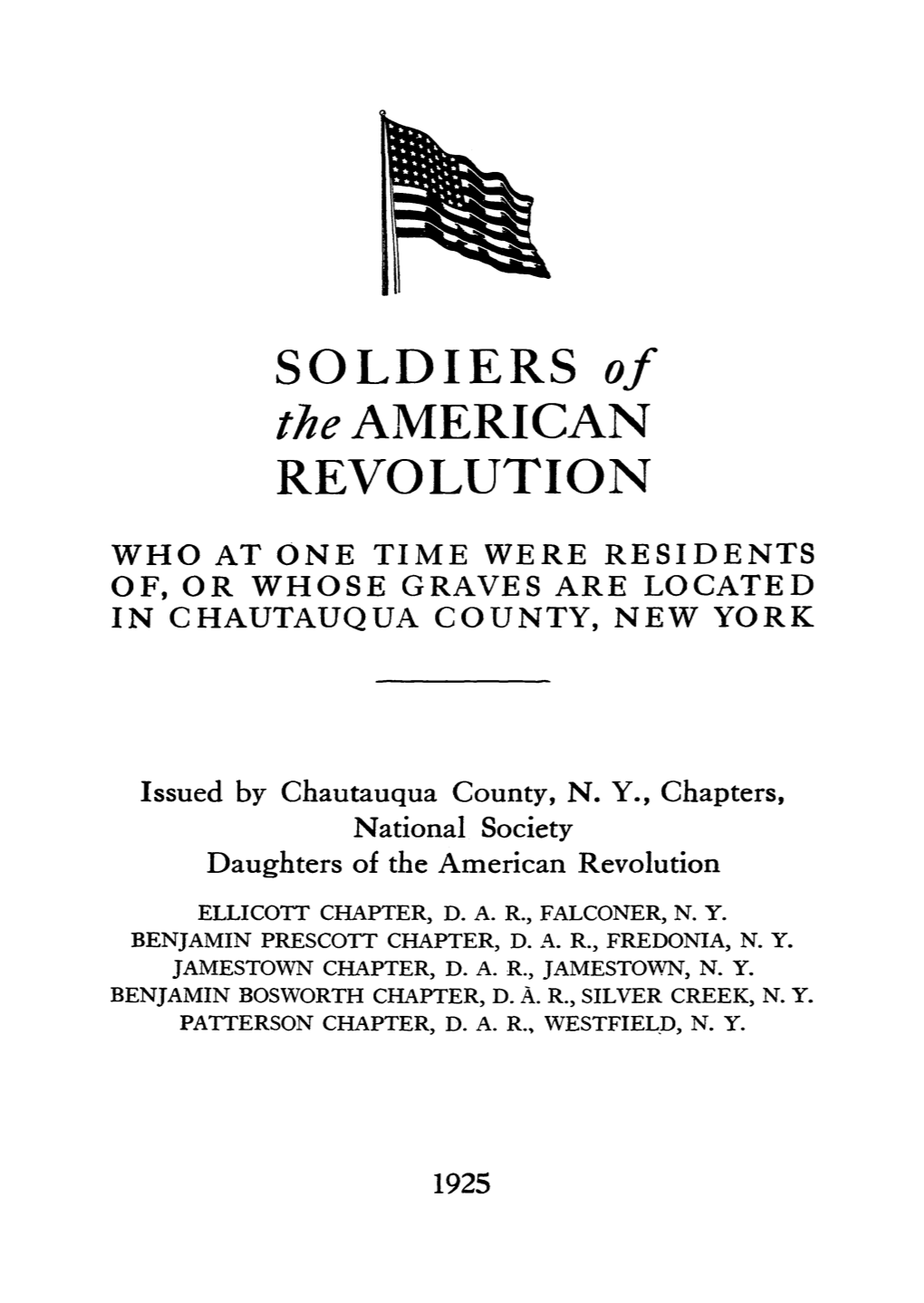 SOLDIERS of the AMERICAN REVOLUTION