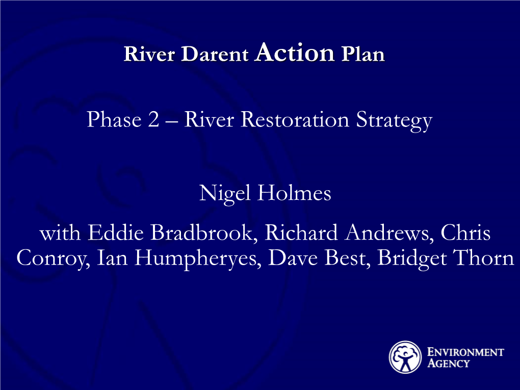 River Darent Action Plan