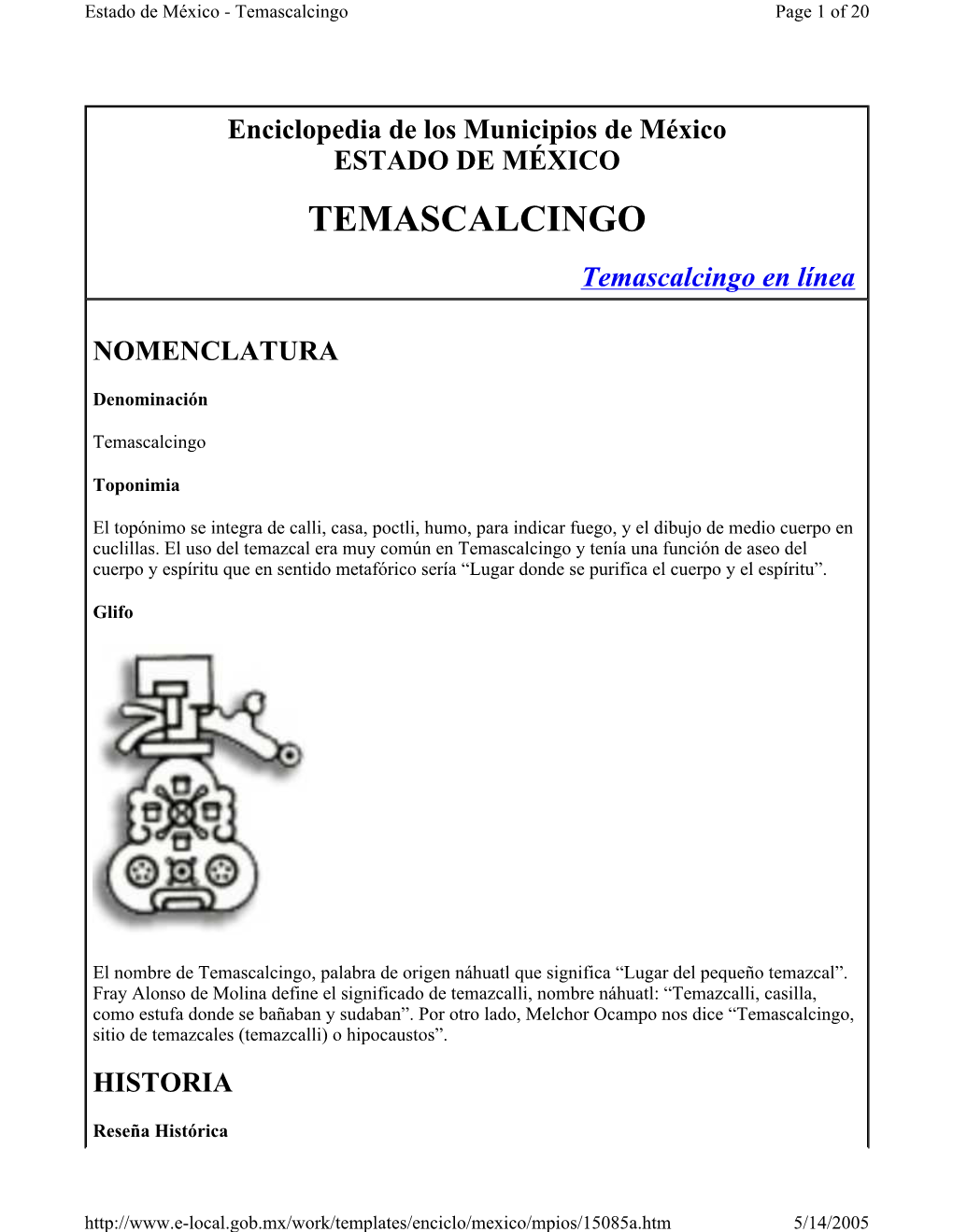 Temascalcingo En Línea