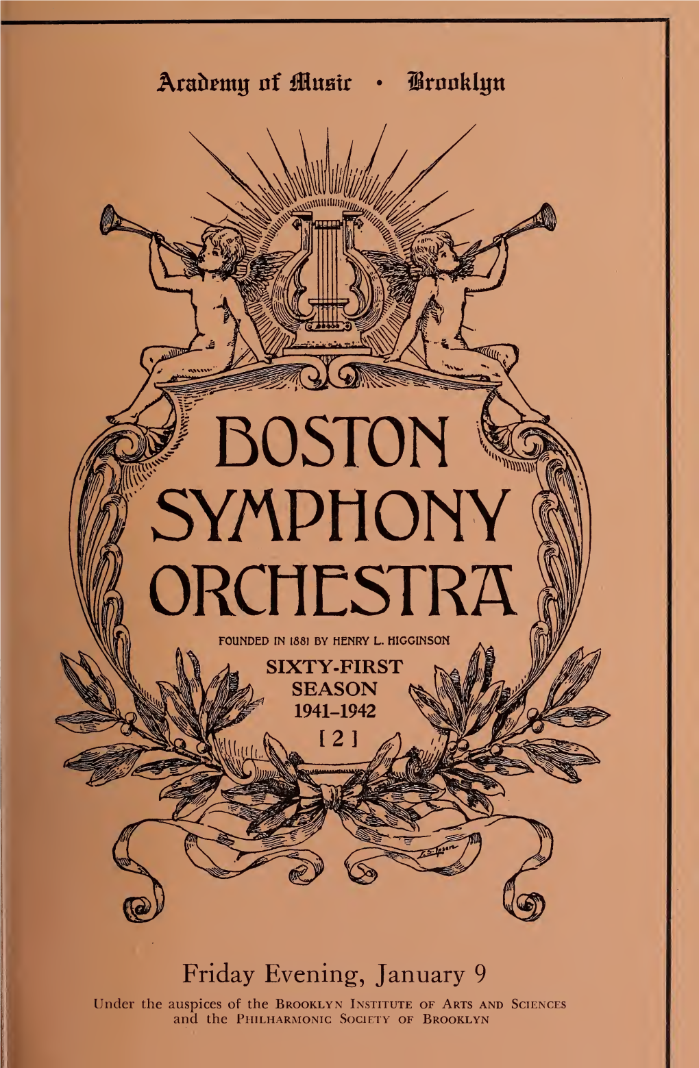 Boston Symphony Orchestra Concert Programs, Season 61,1941-1942, Trip