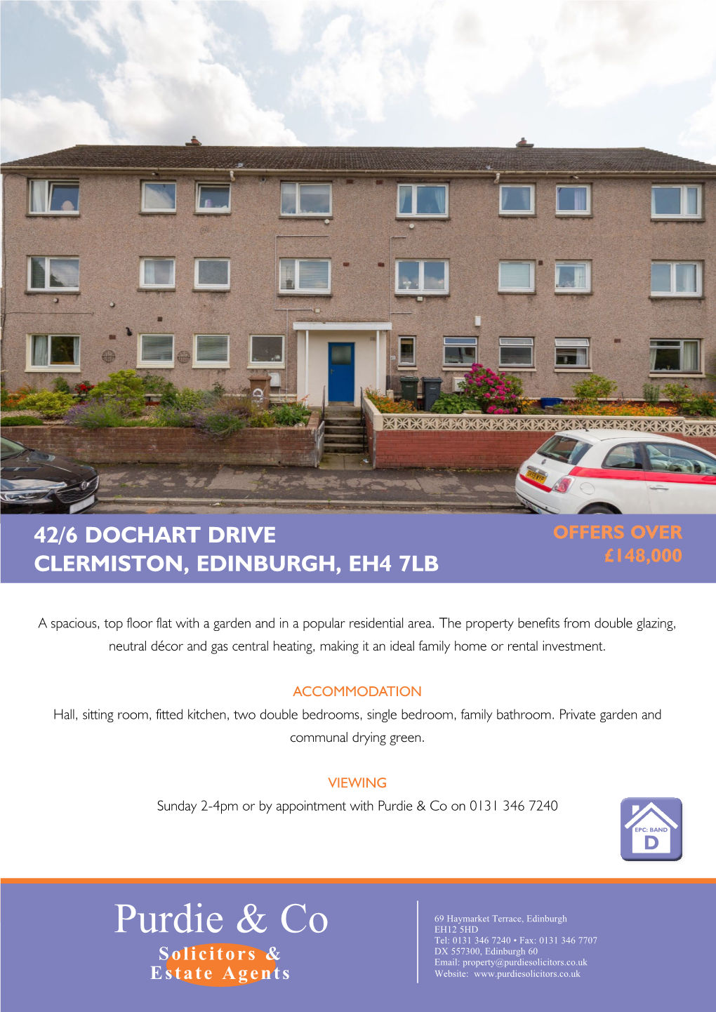 42/6 Dochart Drive Clermiston, Edinburgh, Eh4