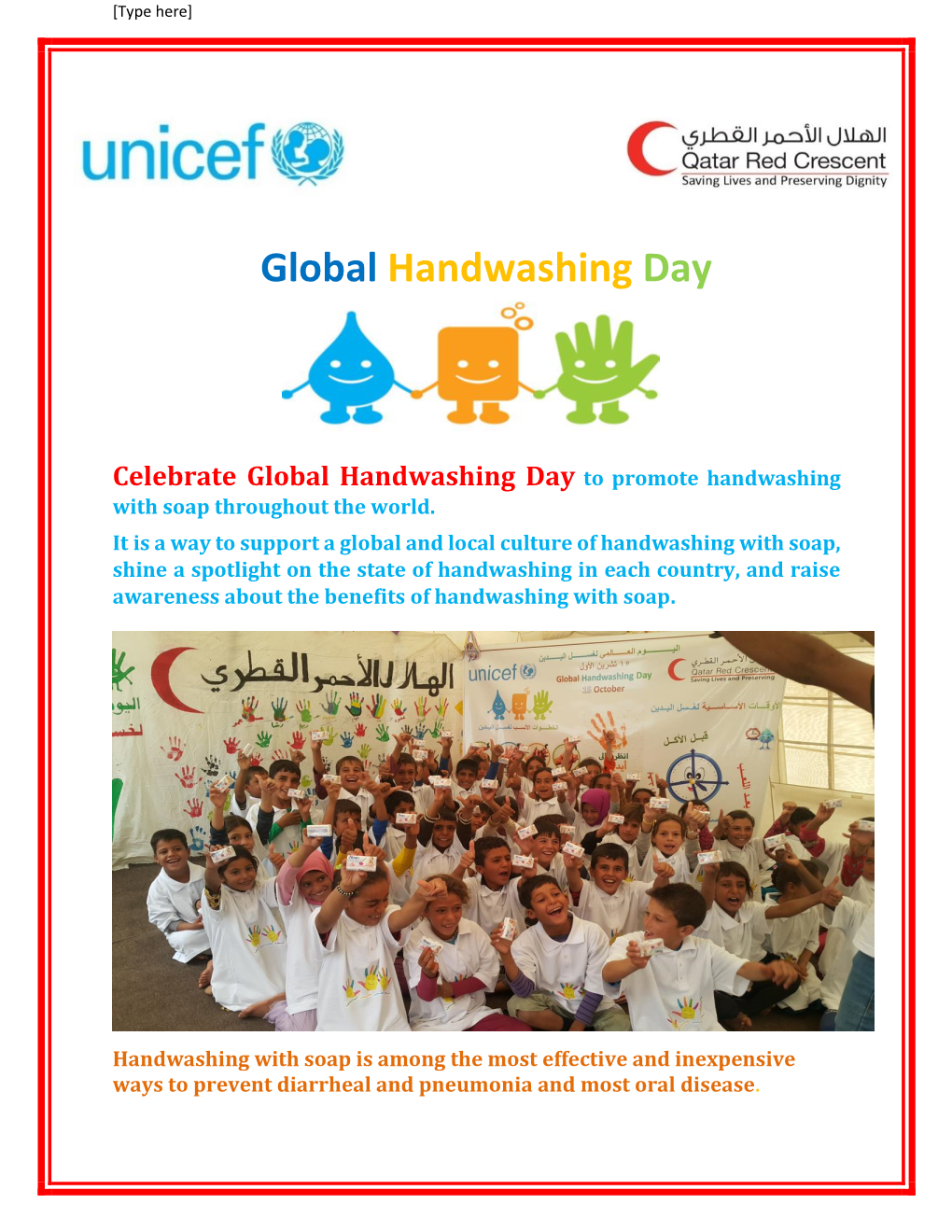 Global Handwashing Day