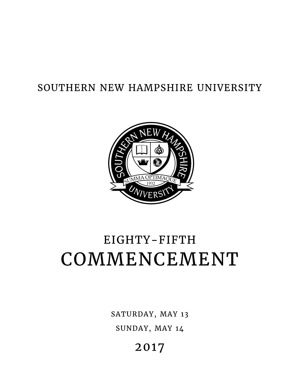 2017 Online Commencement Program