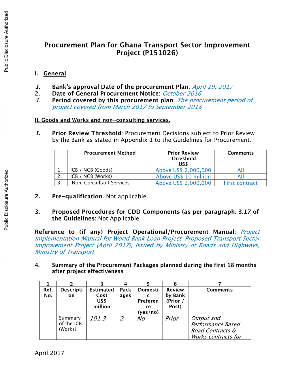 World Bank Document