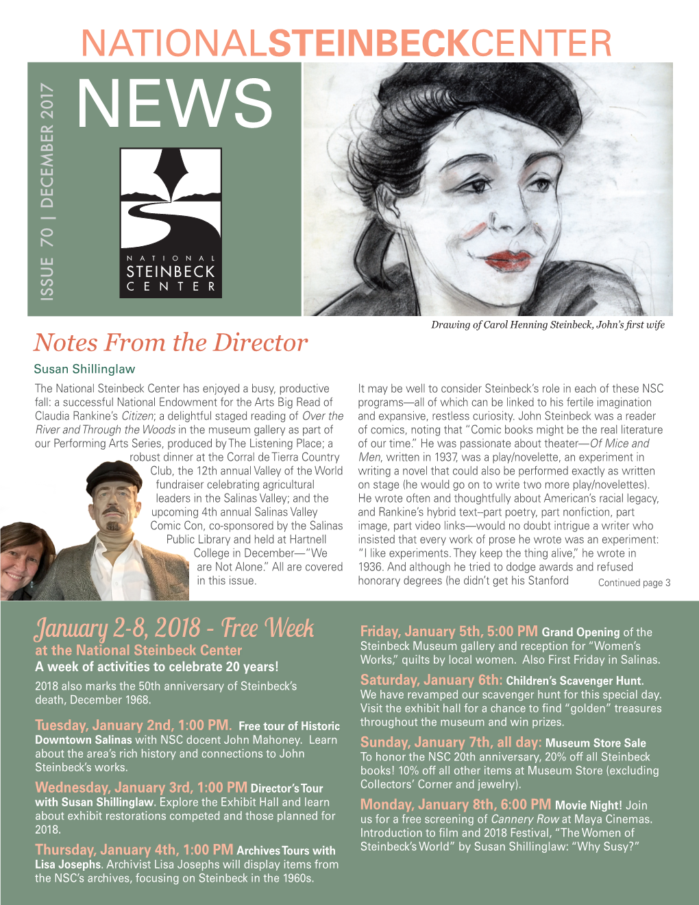 Nationalsteinbeckcenter News Issue 70 | December 2017