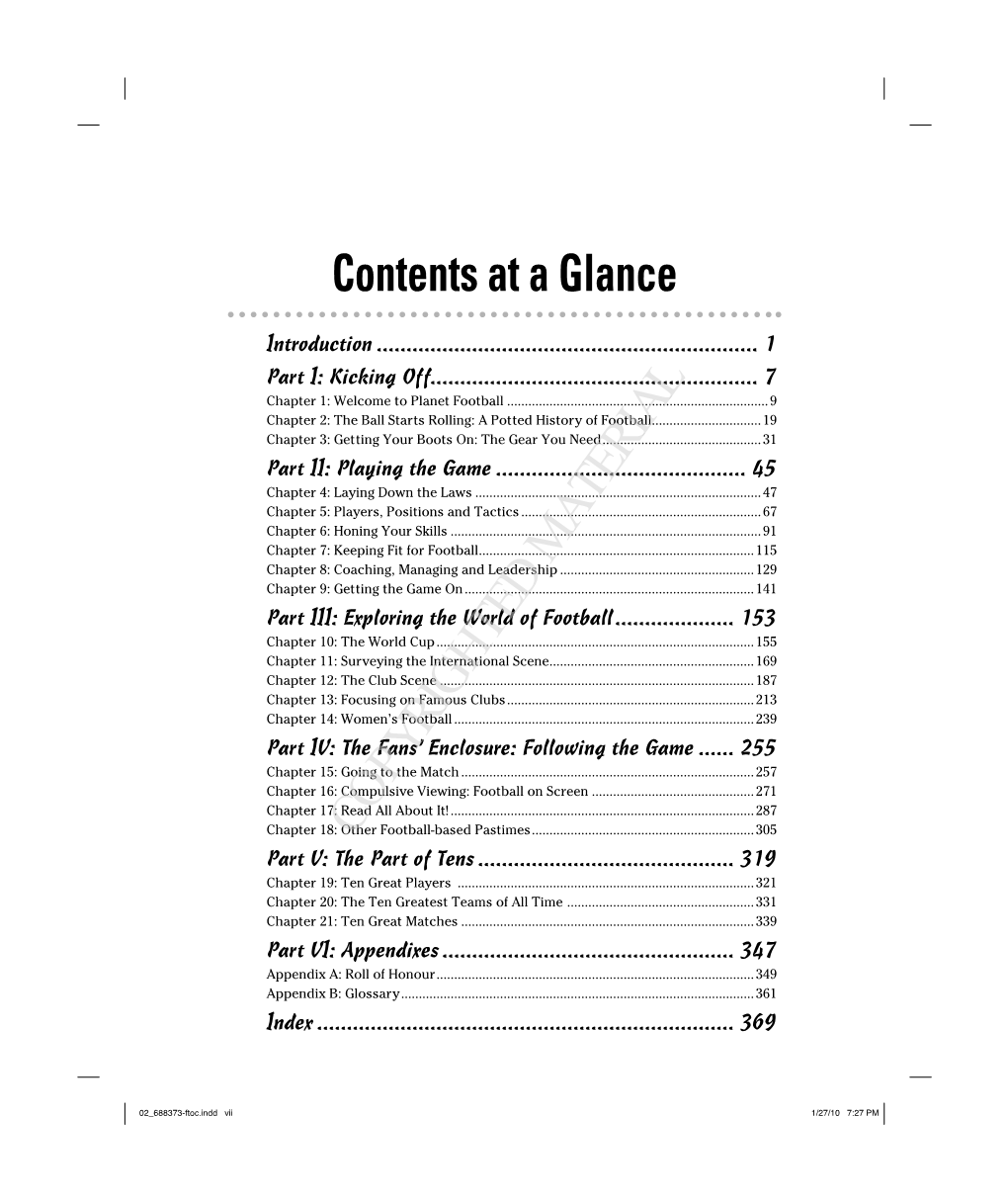 Contents at a Glance