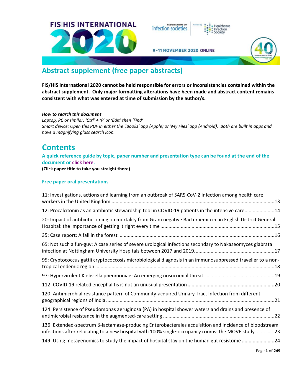 Fis-His-2020-Abstract-Supplement-Free-Paper.Pdf