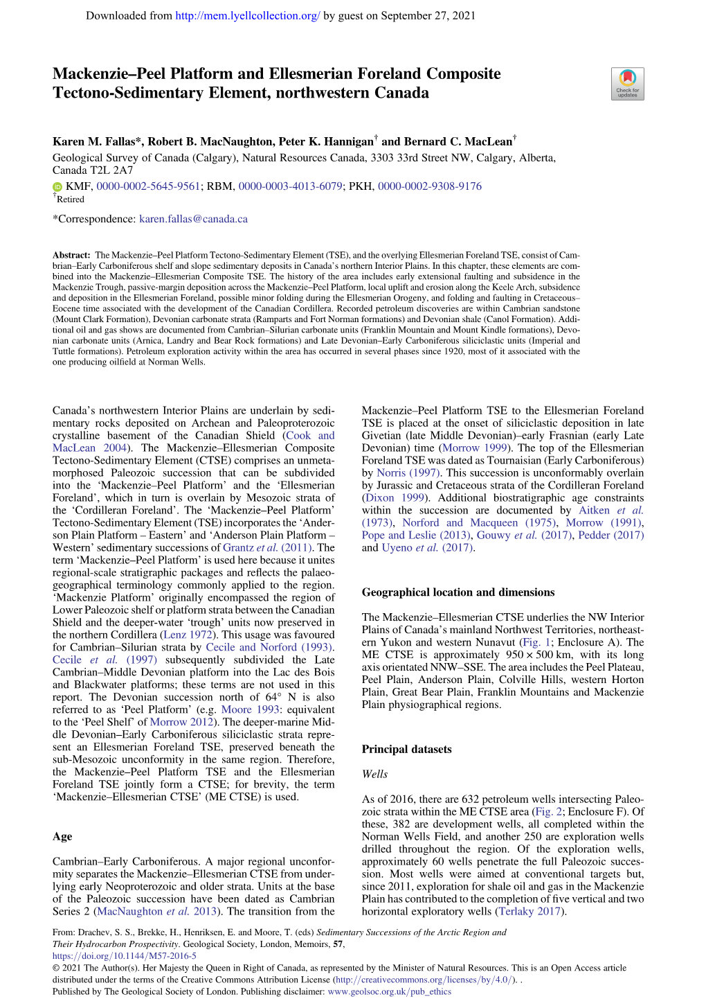 Mackenzie–Peel Platform and Ellesmerian Foreland Composite Tectono-Sedimentary Element, Northwestern Canada