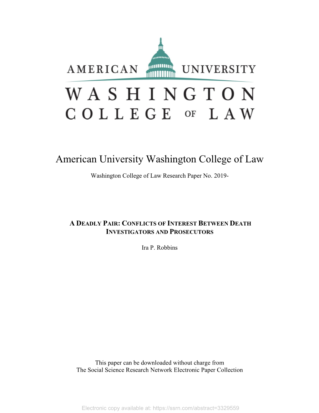 Conflicts of Interest Between Death Investigators and Prosecutors