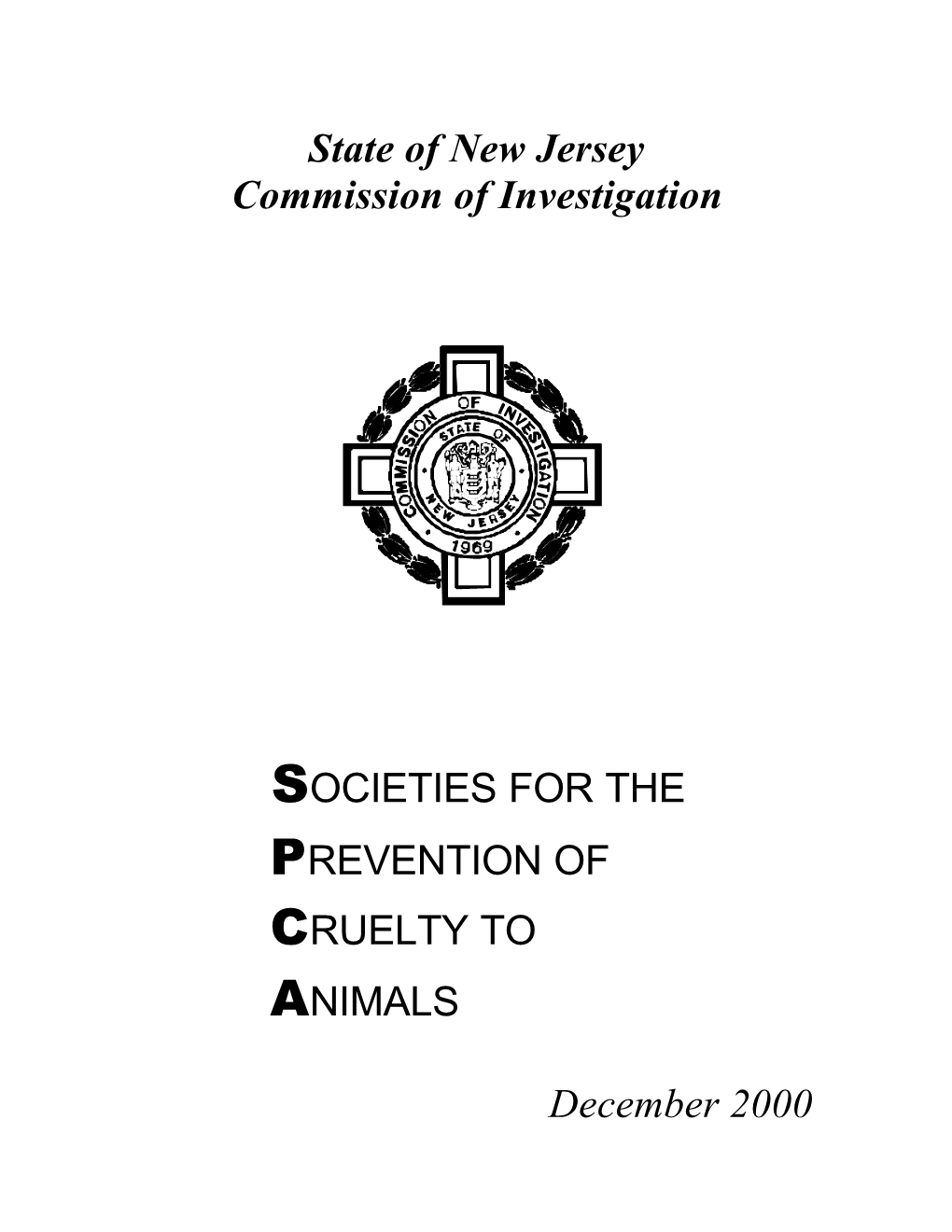 Societies for the Prevention of Cruelty to Animals