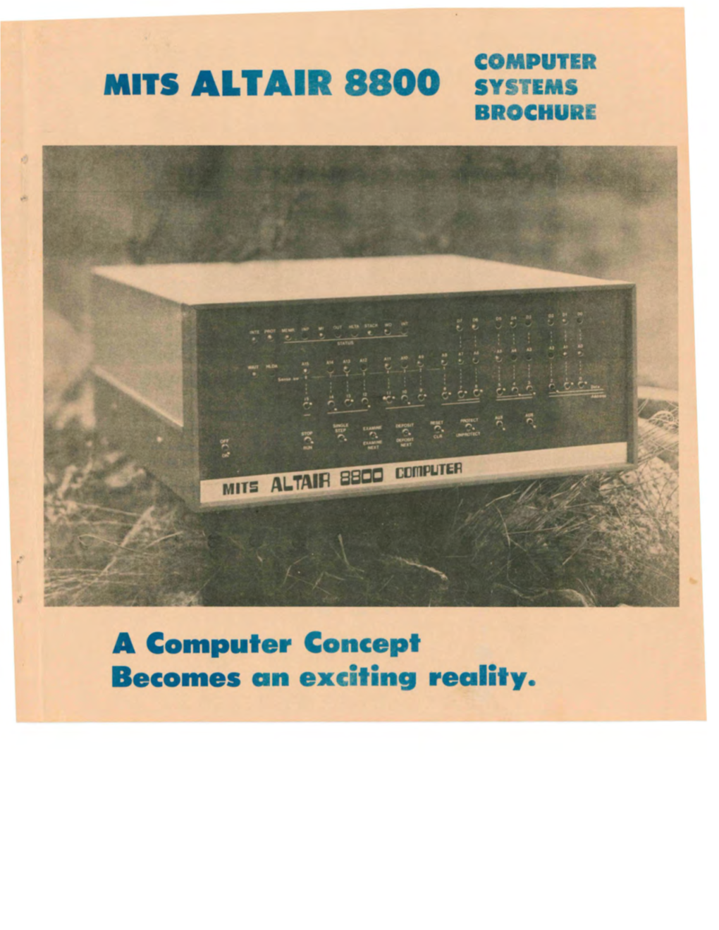 MITS Altair 8800 Computer Systems Brochure