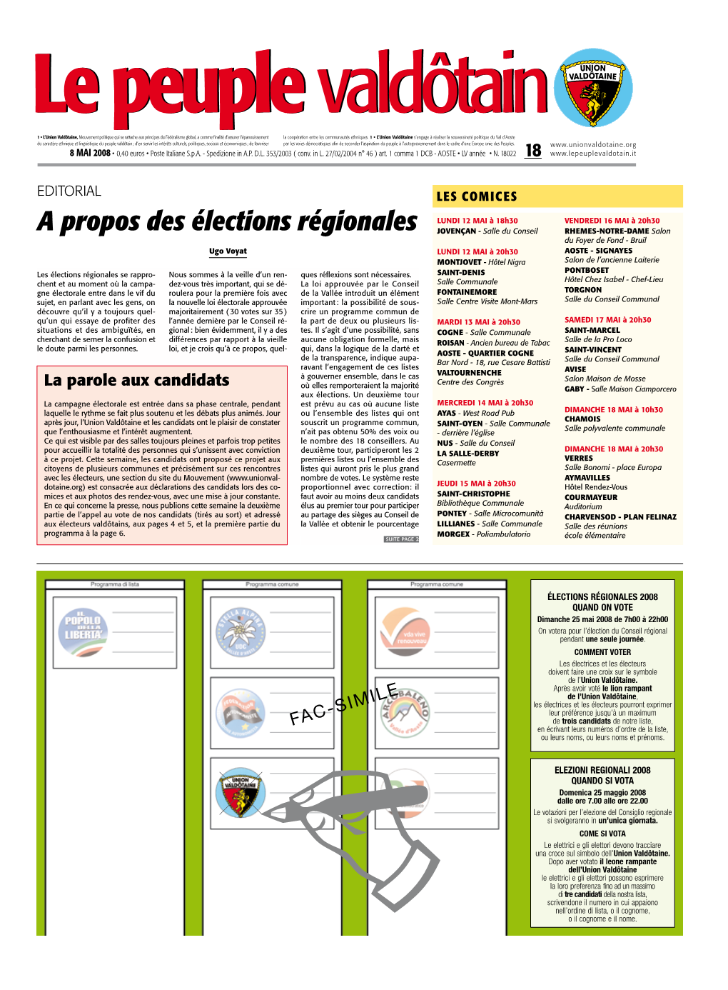 A Propos Des Élections Régionales