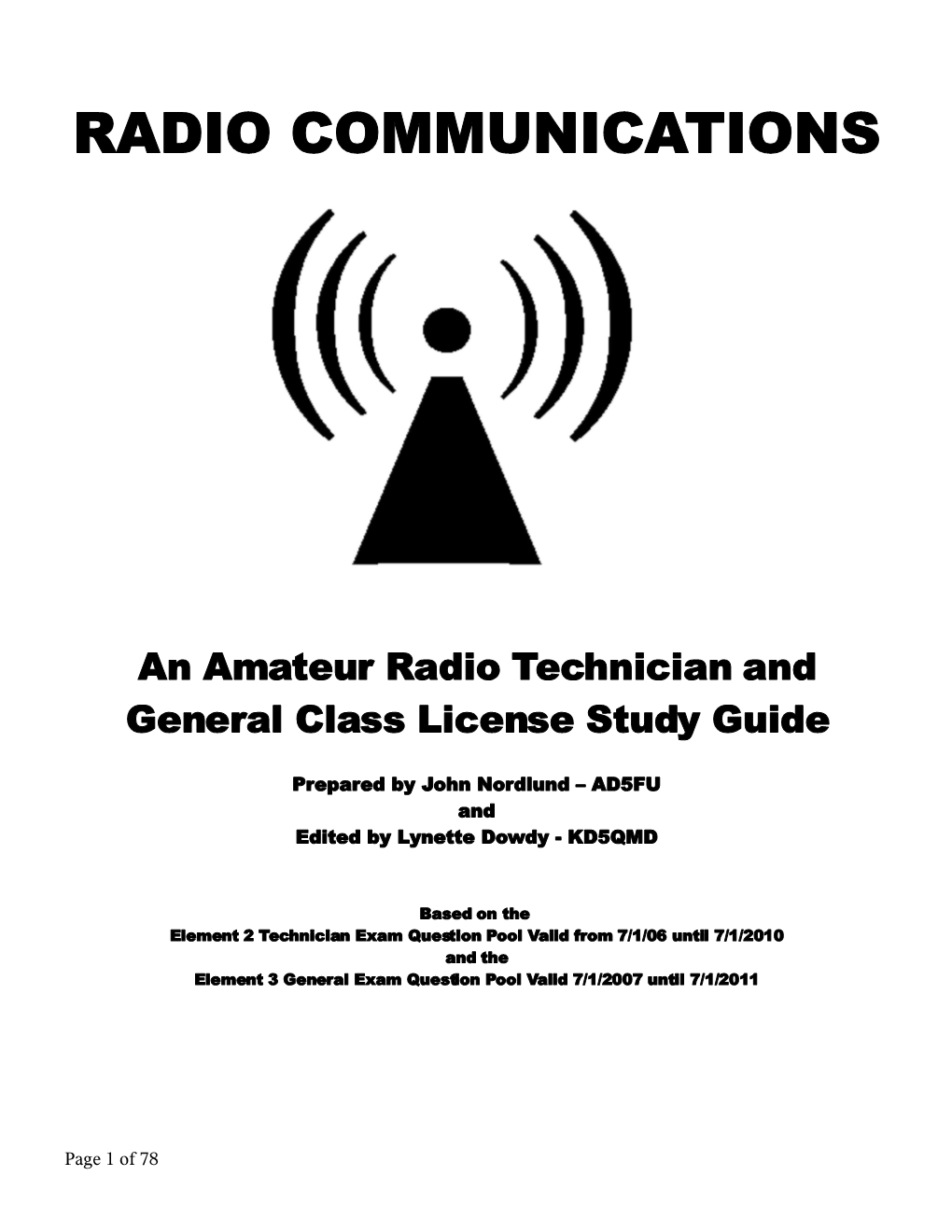 Radio Communications