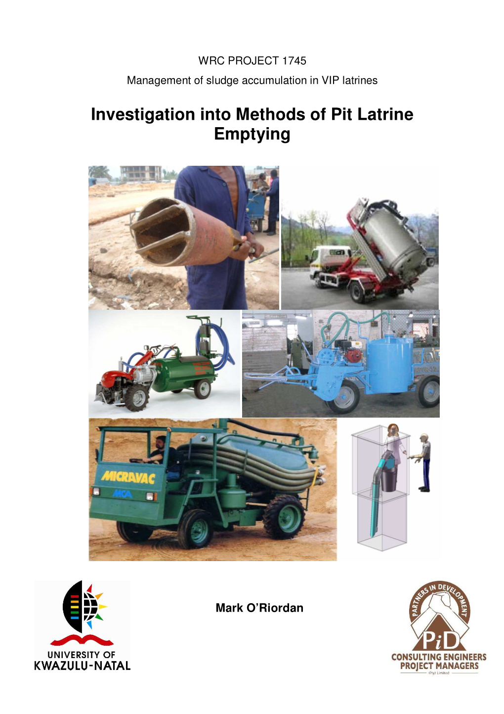 Investigation Into Methods of Pit Latrine Emptying April 2009