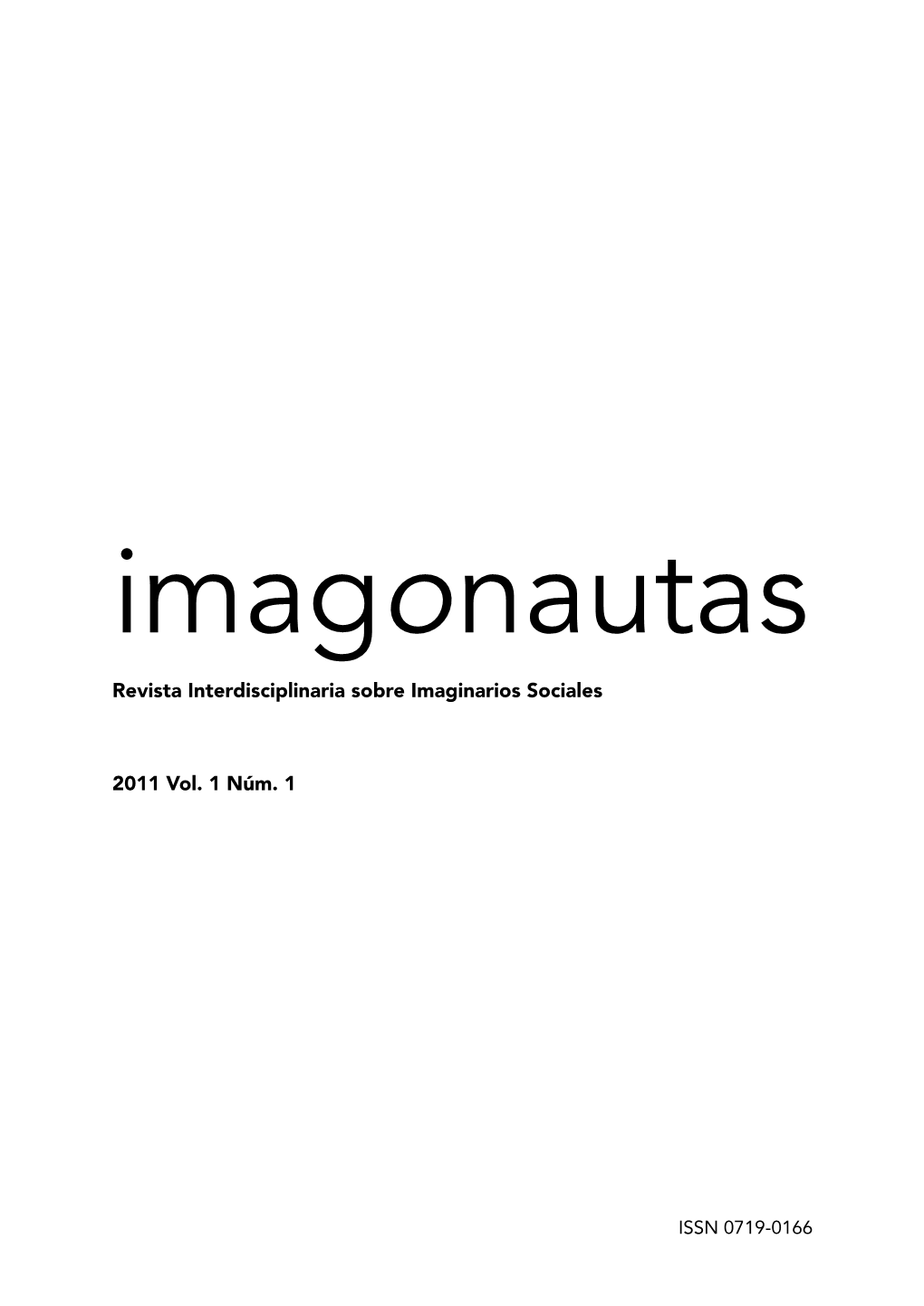 Imagonautas Revista Interdisciplinaria Sobre Imaginarios Sociales