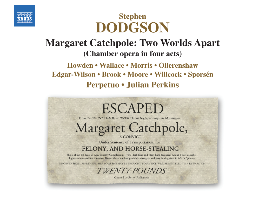 Margaret Catchpole: Two Worlds Apart