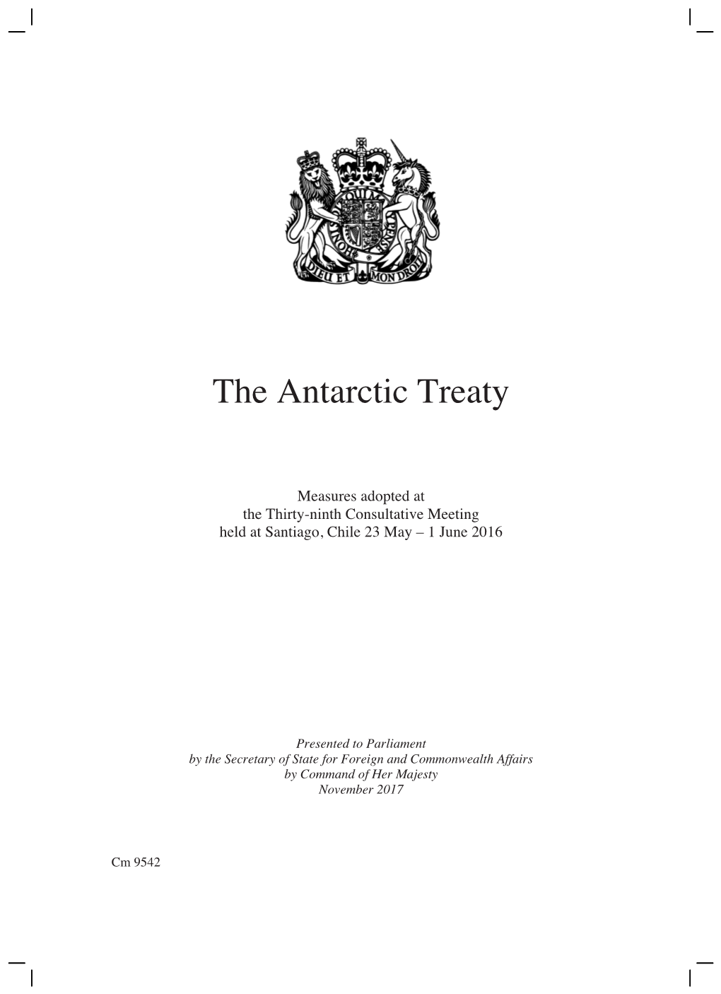 The Antarctic Treaty