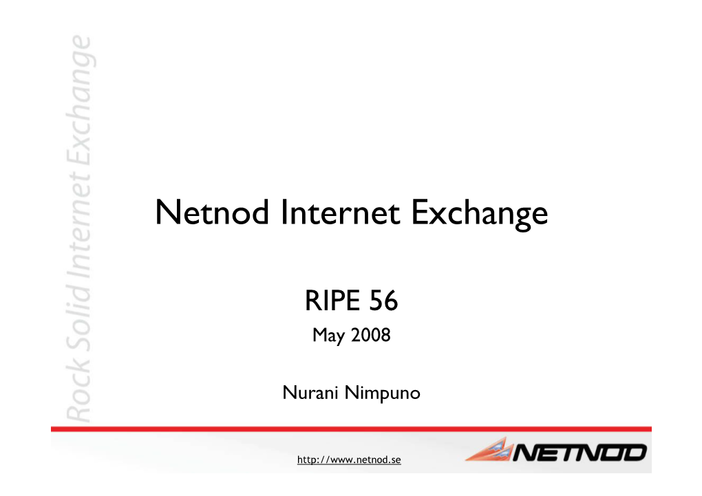 Netnod Internet Exchange