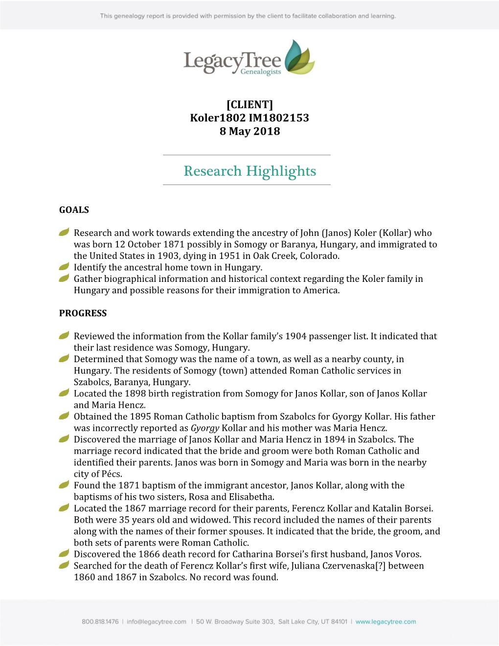 Research Highlights