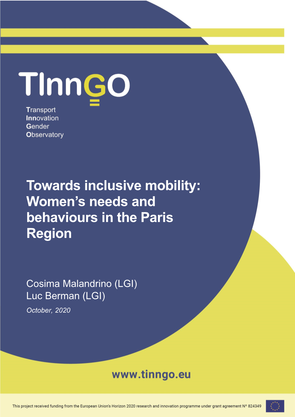 Women's Needs and Behaviours in the Paris Region