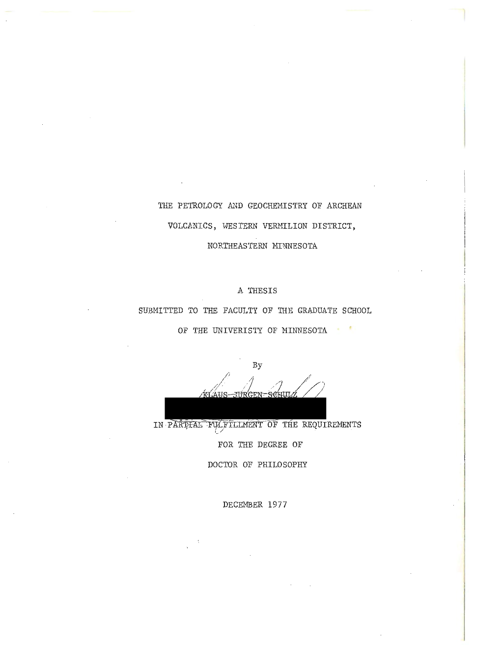 The Petrology and Geochemistry of Archean Volcanics, Western