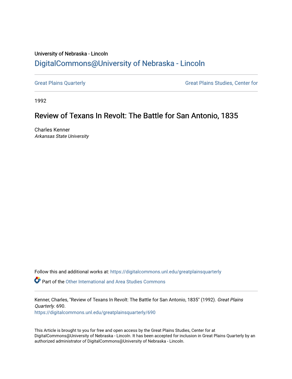 Review of Texans in Revolt: the Battle for San Antonio, 1835