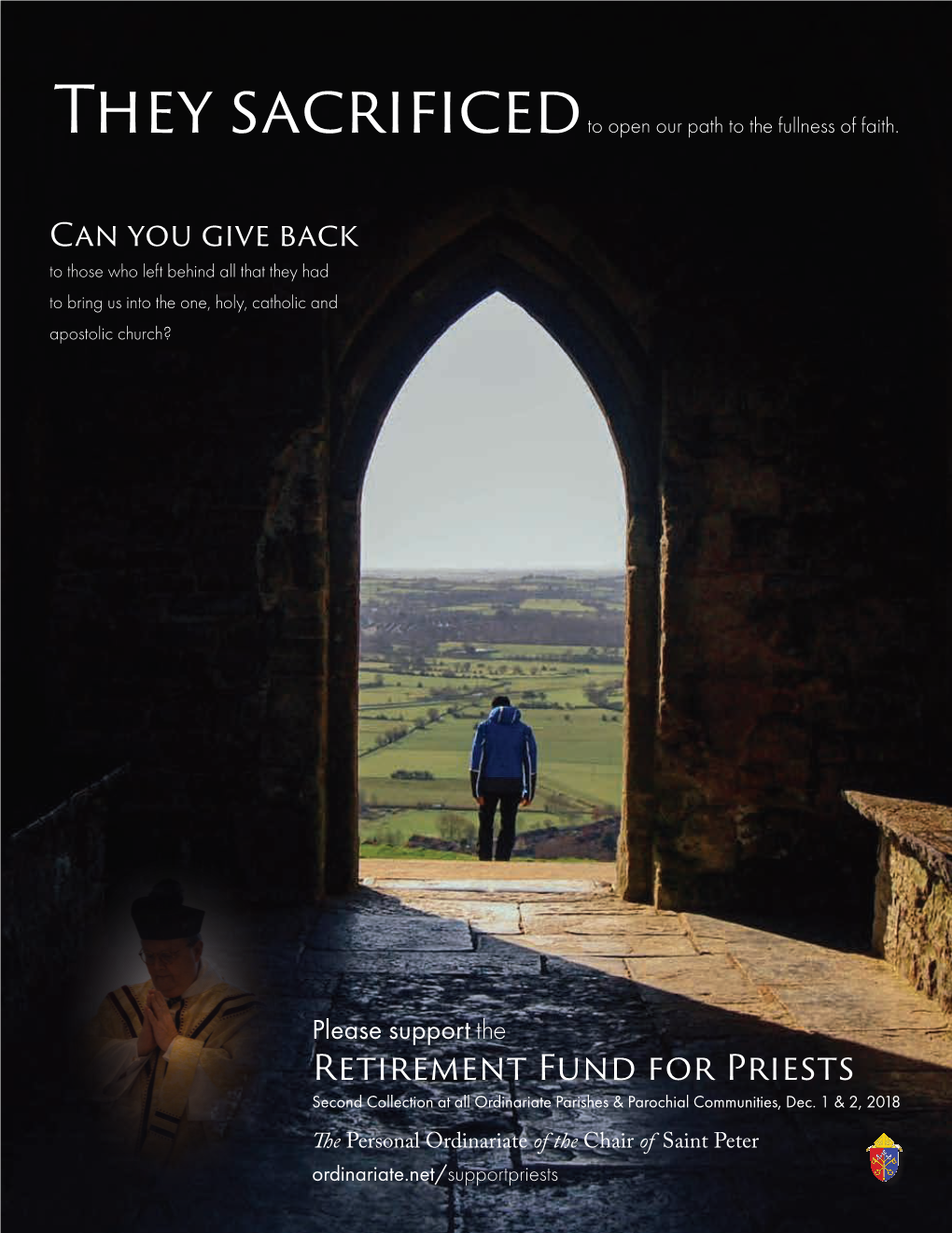 Retirement Fund for Priests Second Collection at All Ordinariate Parishes & Parochial Communities, Dec