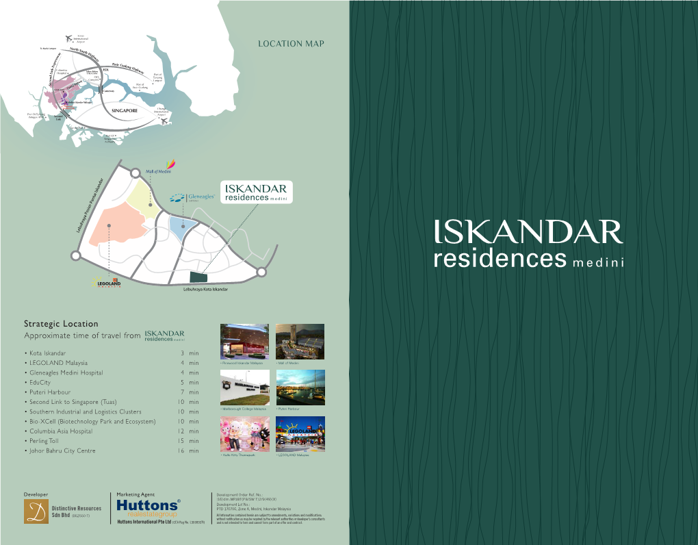 Iskandar Malaysia Proposed Southern Link Changi SINGAPORE International Port of Tanjung Airport Pelepas (PTP) Second Link