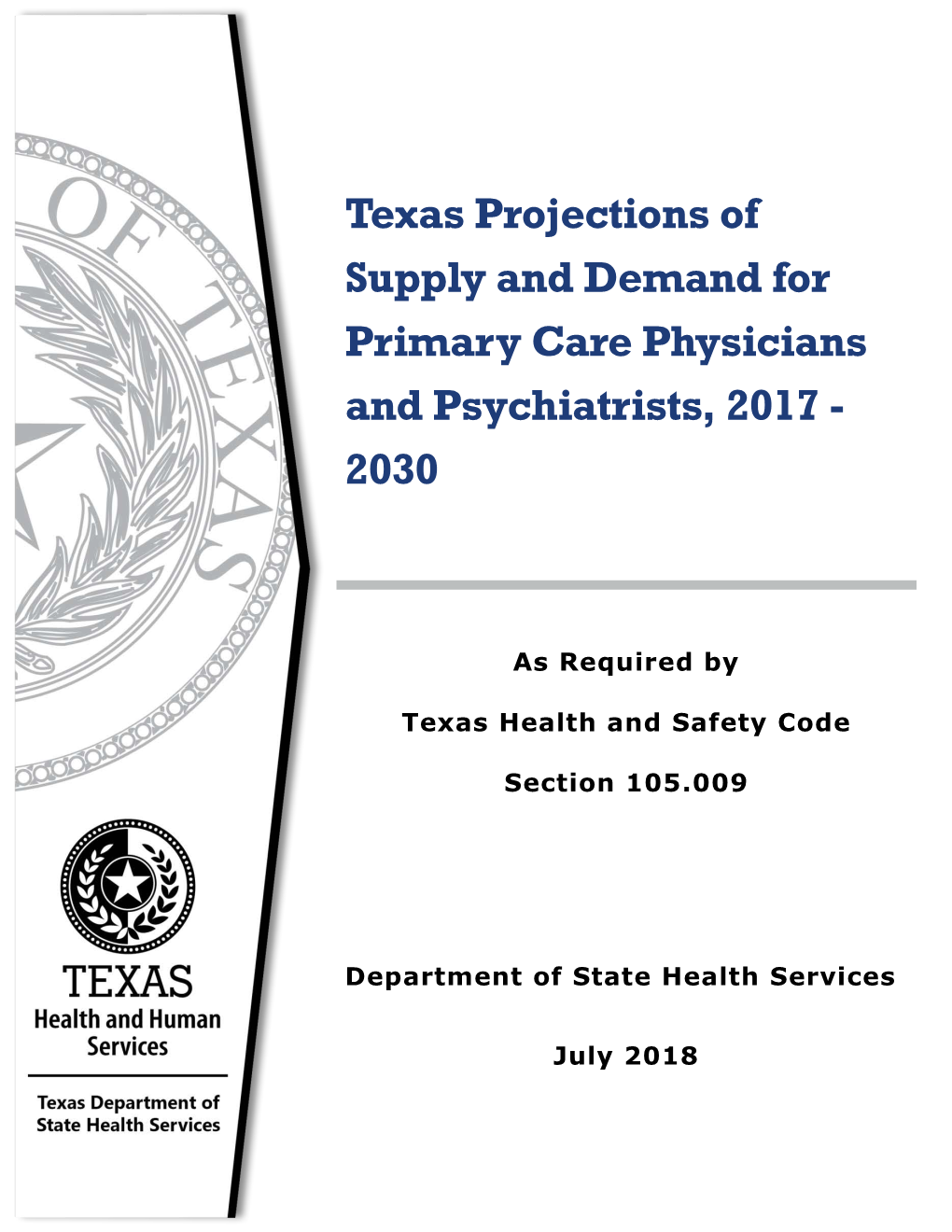 Supply and Demand of Primary Care Physicians by Region, 2017-2030