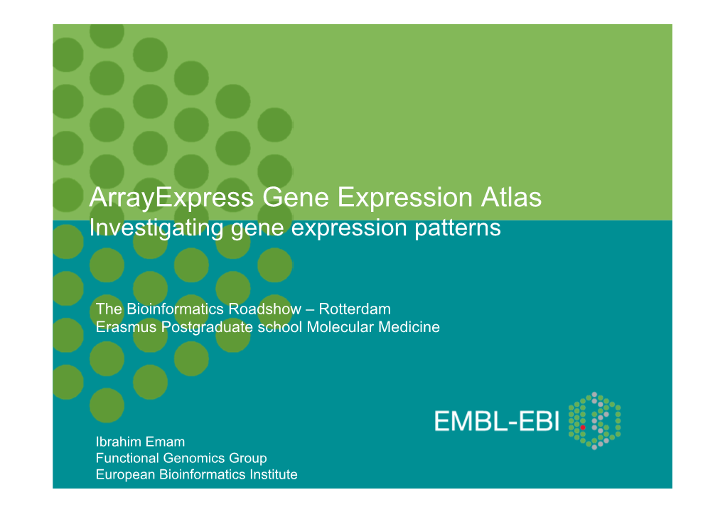 Gene Expression Atlas.Pptx