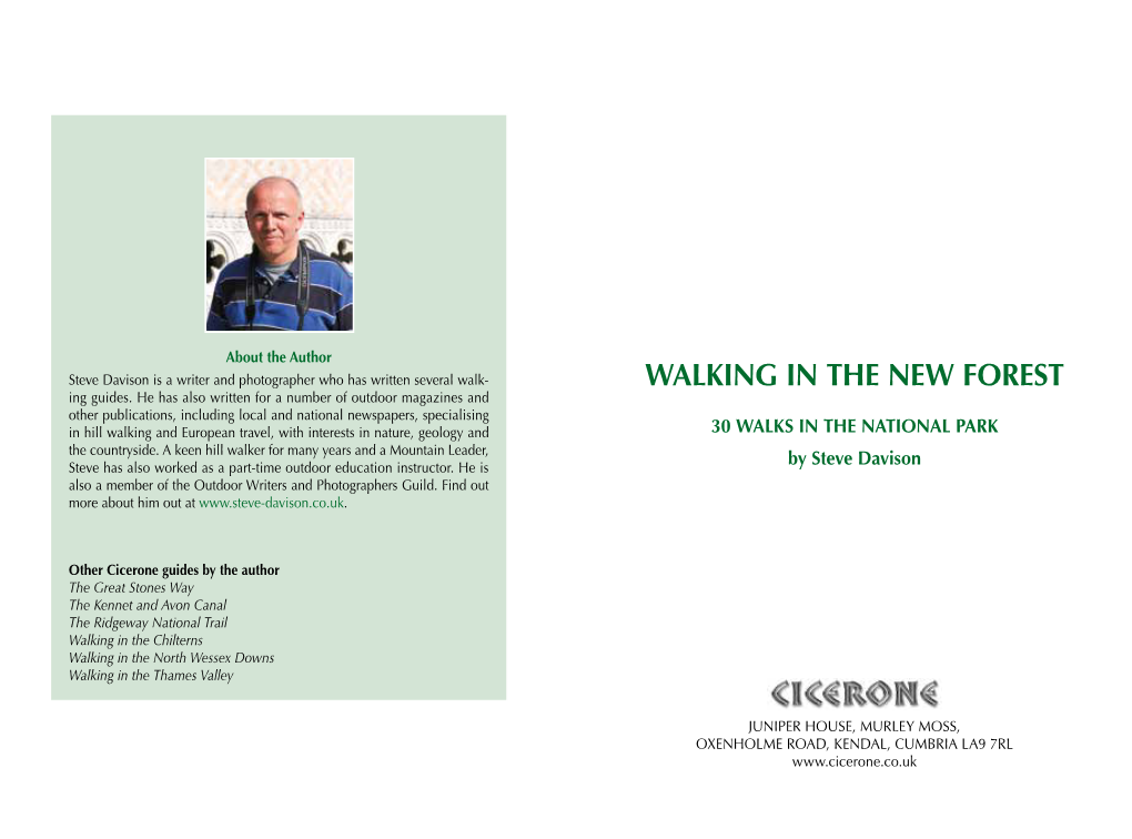 WALKING in the NEW FOREST Ing Guides