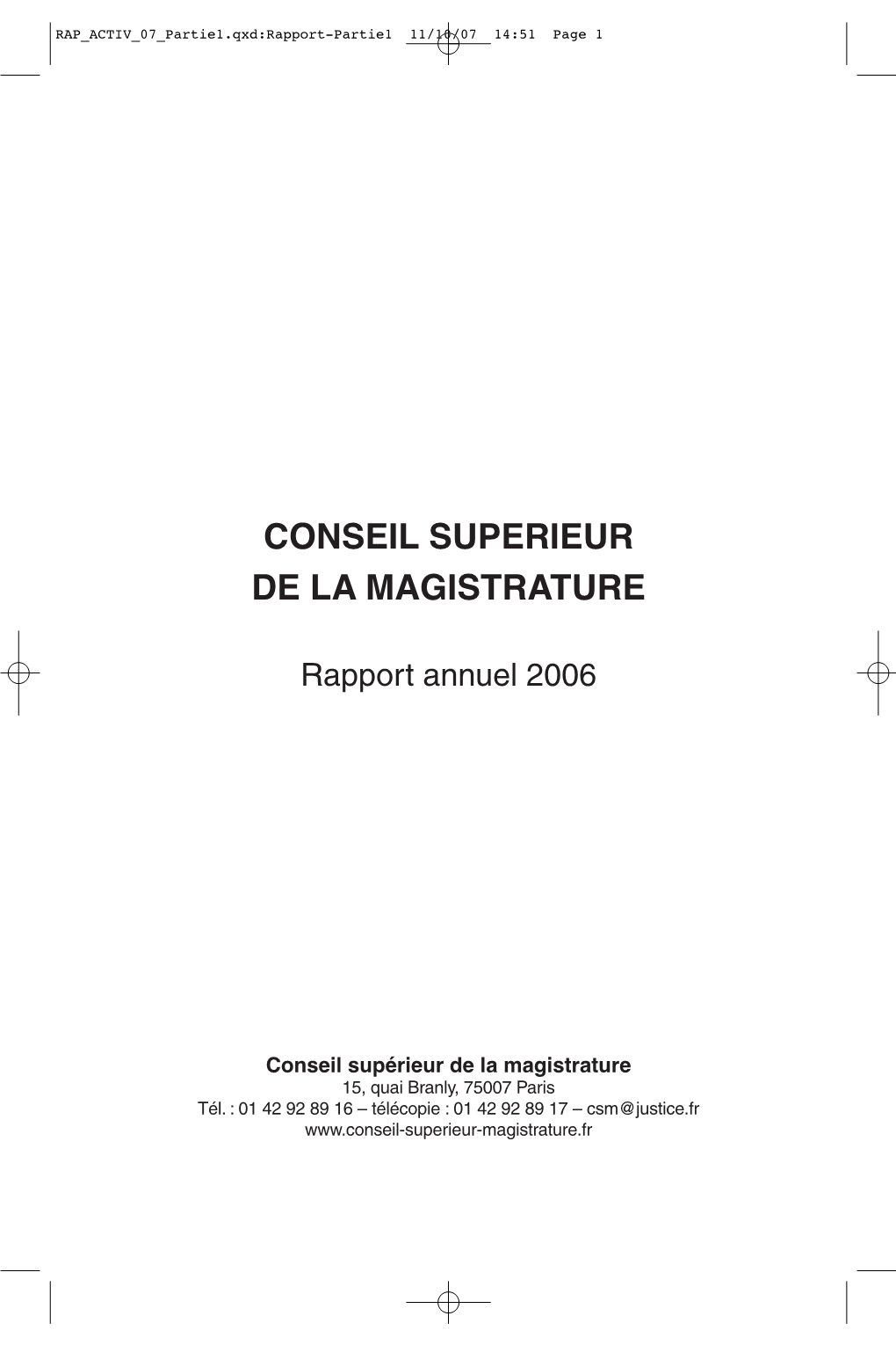 Conseil Superieur De La Magistrature