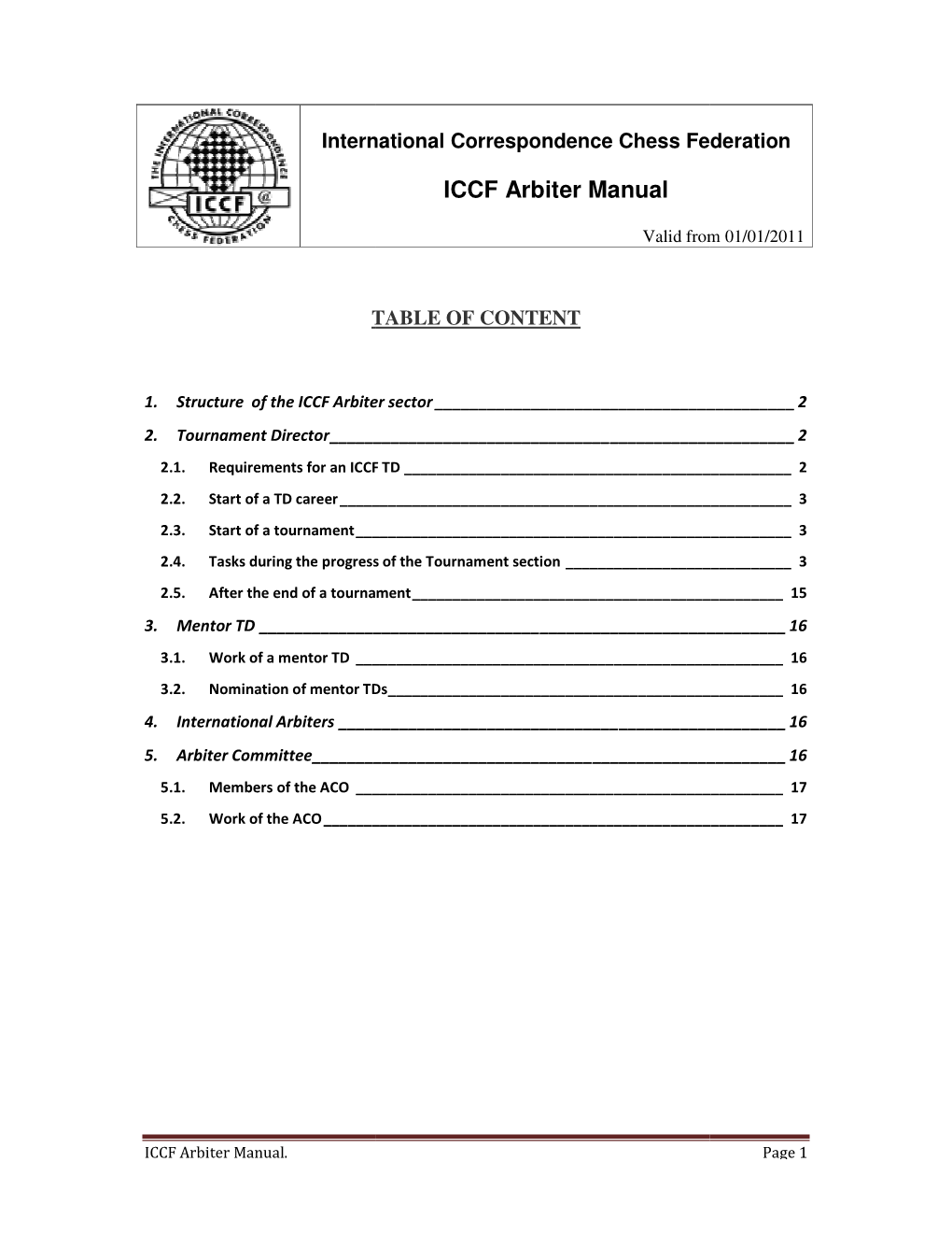 ICCF Arbiter Manual