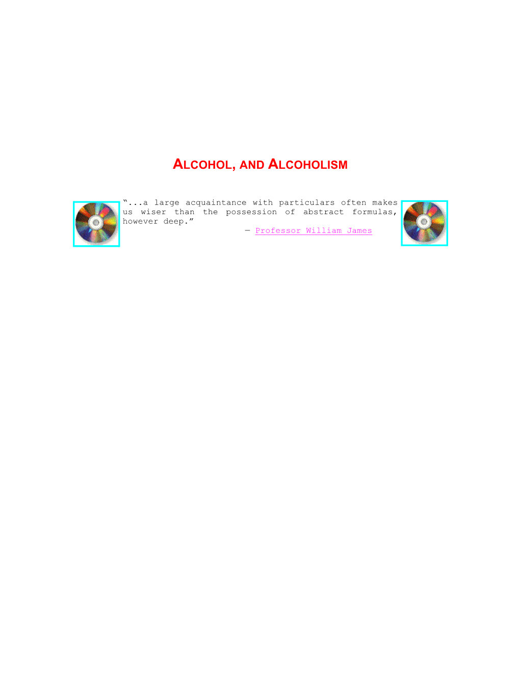 Alcohol, and Alcoholism