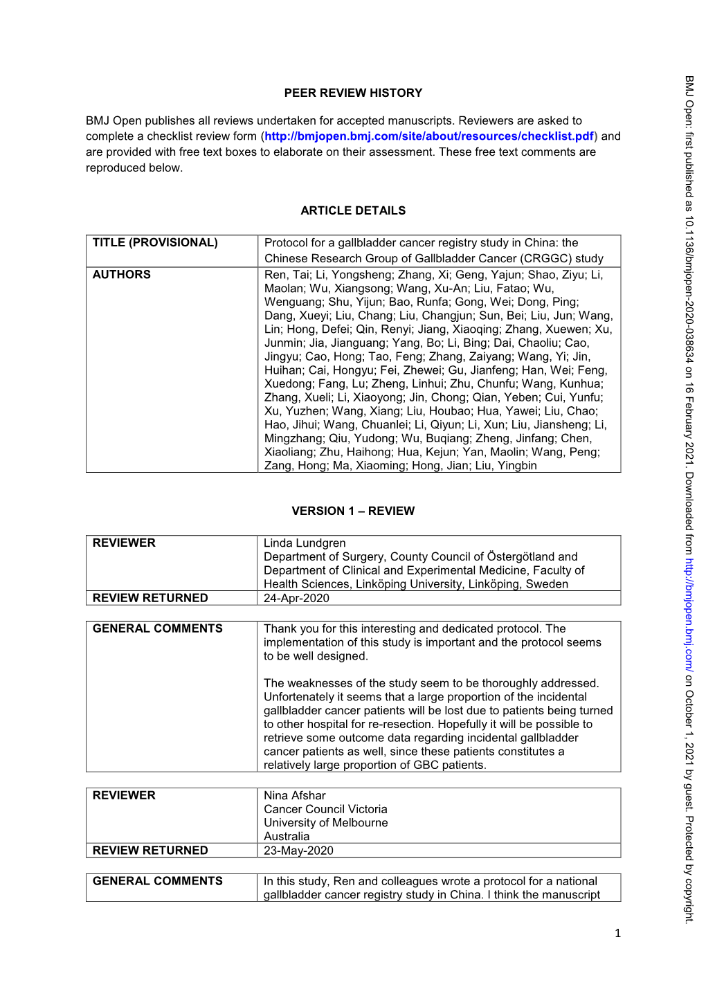 Protocol for a Gallbladder Cancer Registry Study in China