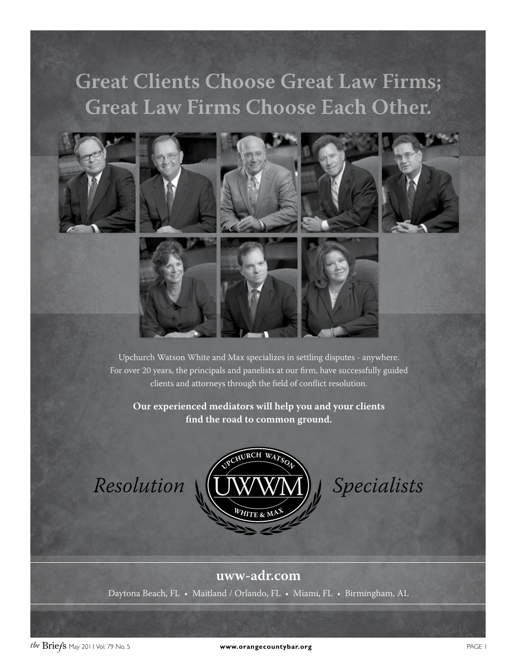 Great Law Firms Choose Each Other. Resolution Specialists