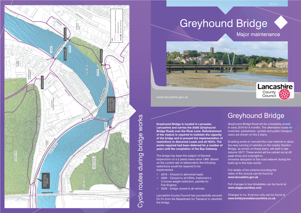 Greyhound Bridge for Buses Or Cycle S No Right Turn