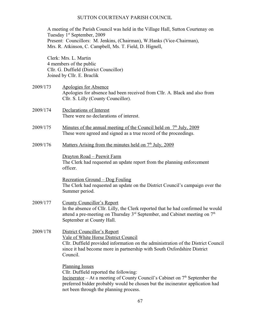 Sutton Courtenay Parish Council s3