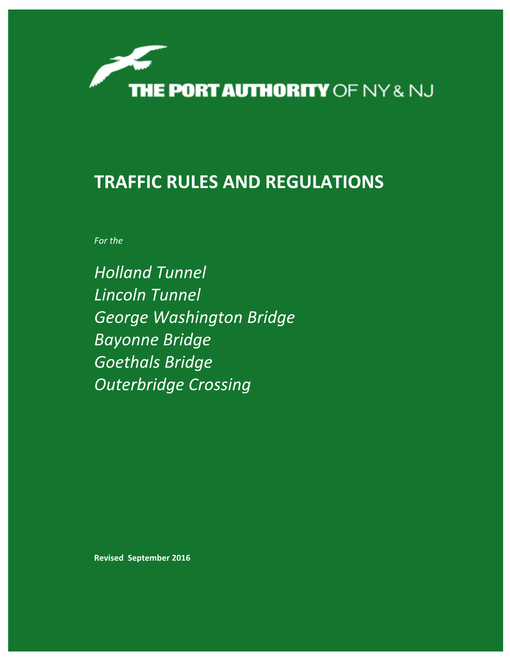 Traffic Rules and Regulations/