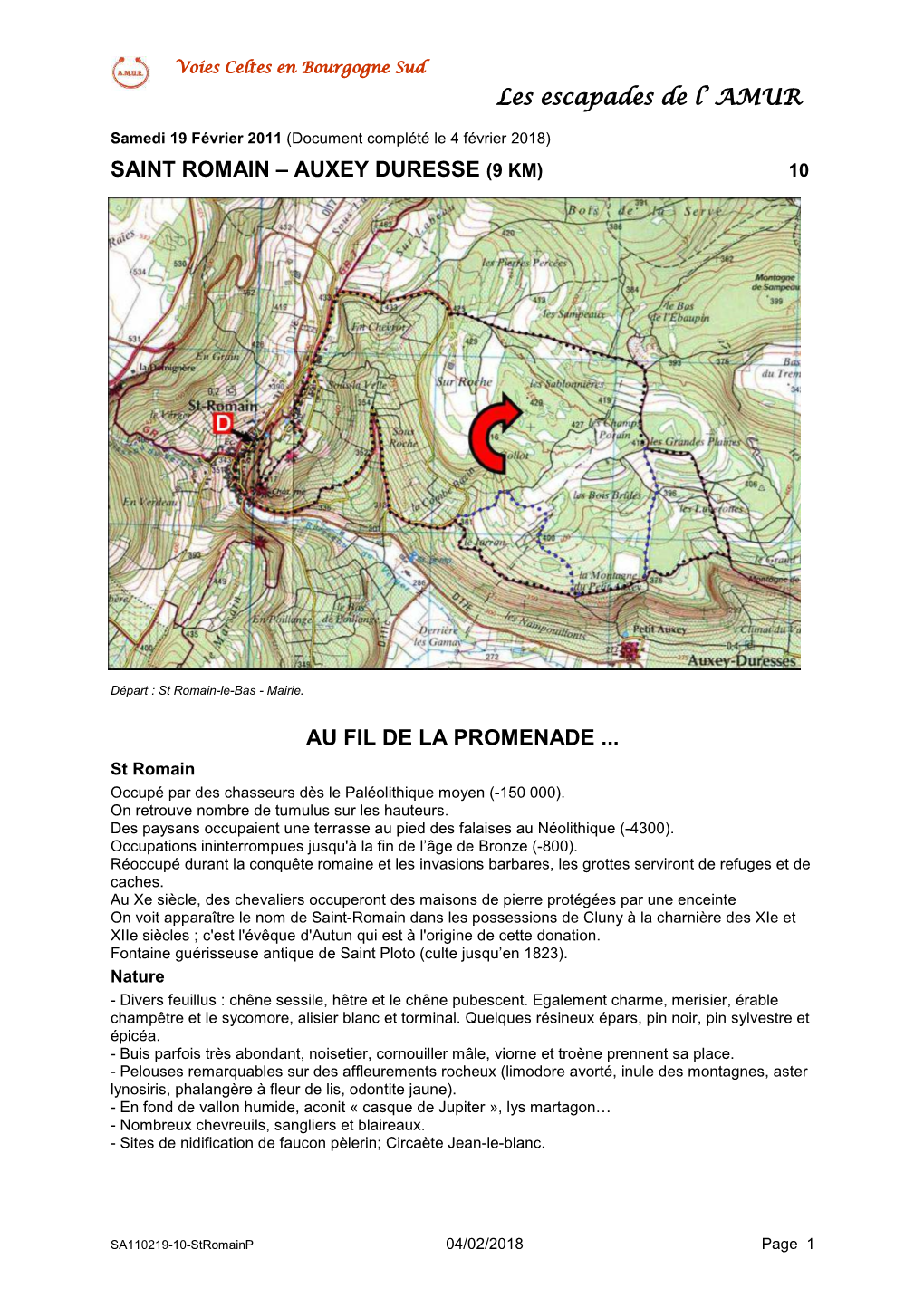 Les Escapades De L' AMUR SAINT ROMAIN – AUXEY DURESSE