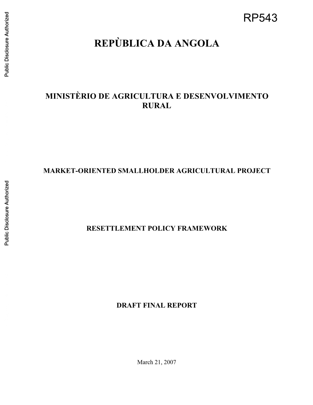 World Bank Document