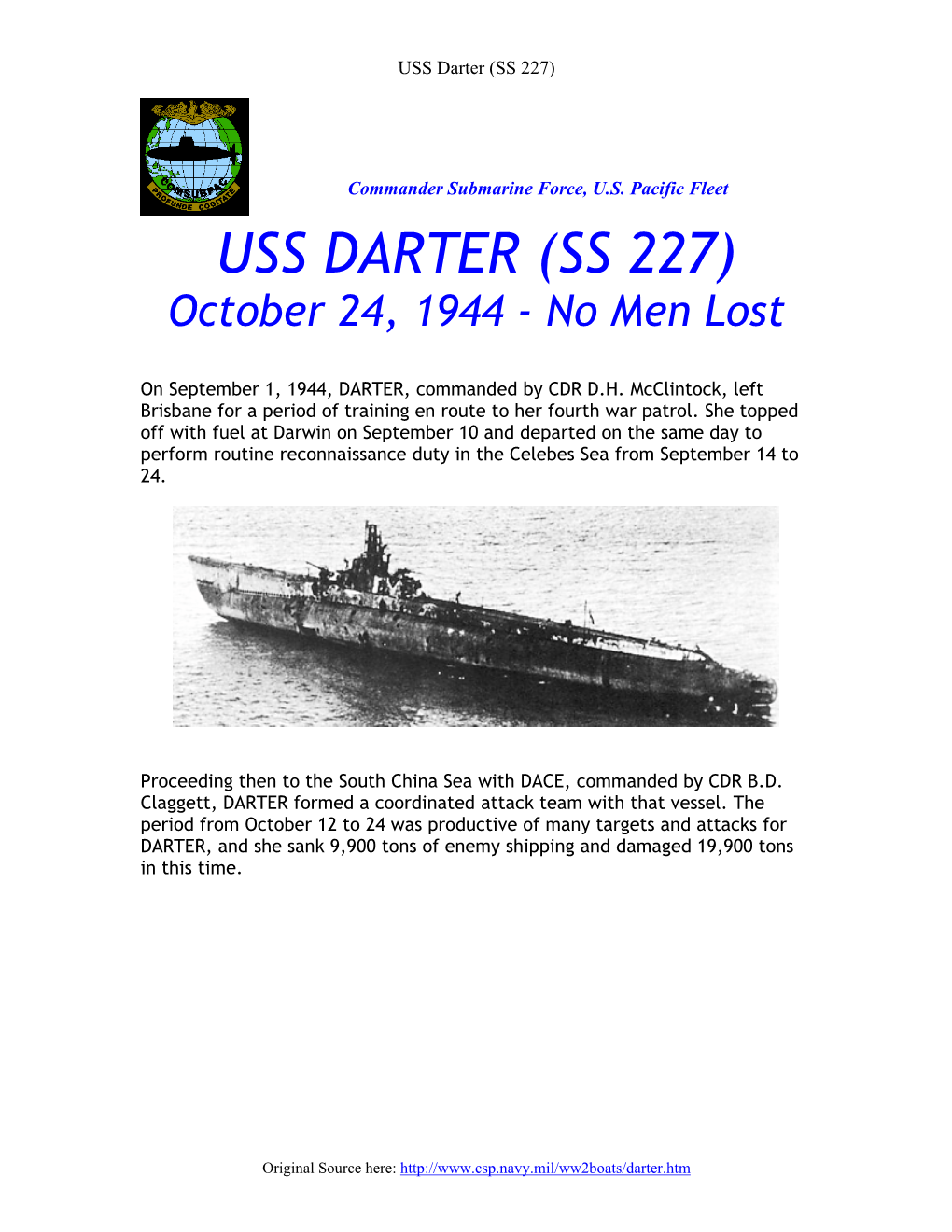 USS Darter (SS 227)